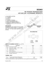 SD2903 Datasheet Cover