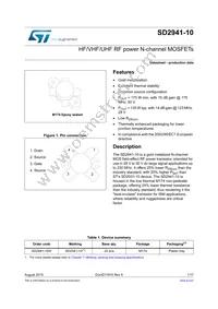 SD2941-10R Datasheet Cover