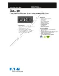 SD6030-820-R Datasheet Cover