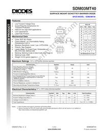 SDM03MT40-7 Datasheet Cover