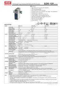 SDR-120-48 Datasheet Cover