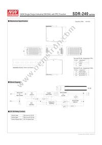 SDR-240-48 Datasheet Page 2