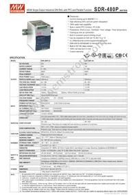 SDR-480P-48 Datasheet Cover