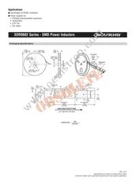 SDR0602-8R2ML Datasheet Page 2