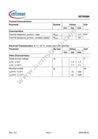 SDT05S60 Datasheet Page 2