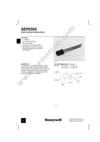 SEP8505-001 Datasheet Cover