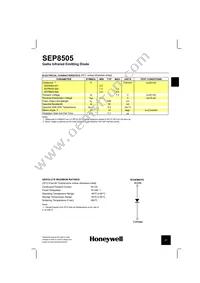 SEP8505-001 Datasheet Page 2
