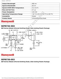 SEP8736-003 Datasheet Page 2