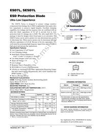 SESD7L5.0DT5G Datasheet Cover