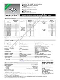 SF-0603SP500-2 Datasheet Cover