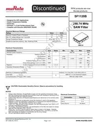 SF1120B Datasheet Cover