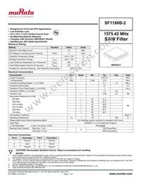 SF1186B-2 Datasheet Cover