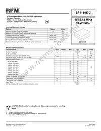 SF1186K-3 Datasheet Cover