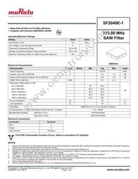 SF2049E-1 Datasheet Cover