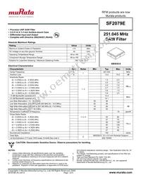 SF2079E Datasheet Cover