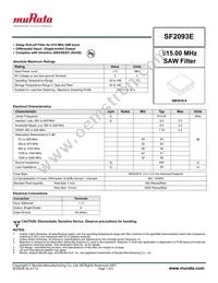 SF2093E Datasheet Cover