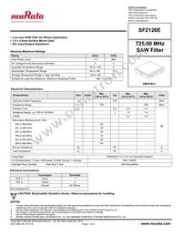 SF2126E Datasheet Cover