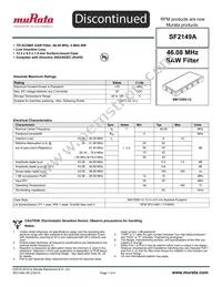 SF2149A Datasheet Cover