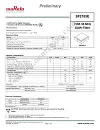 SF2165E Datasheet Cover