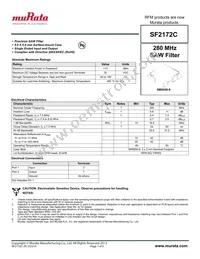 SF2172C Datasheet Cover