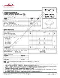 SF2314E Datasheet Cover