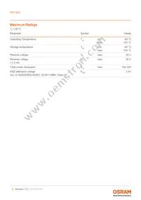 SFH 203 Datasheet Page 2