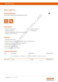 SFH 235 FA Datasheet Cover