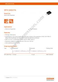 SFH 2400FA Datasheet Cover