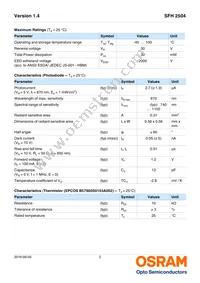 SFH 2504 AN23 Datasheet Page 2