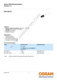 SFH 300 FA Datasheet Cover