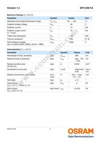 SFH 309 FA-5 Datasheet Page 2