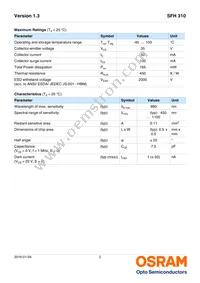 SFH 310 Datasheet Page 2