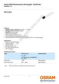 SFH 3100 F Datasheet Cover