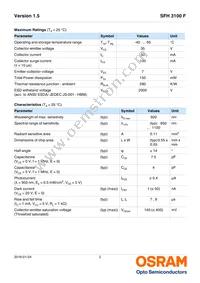 SFH 3100 F Datasheet Page 2