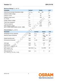 SFH 314 FA-2/3 Datasheet Page 2