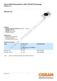 SFH 3211 FA-3/4-Z Datasheet Cover