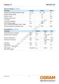 SFH 3211 FA-3/4-Z Datasheet Page 2