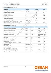 SFH 3219-Z Datasheet Page 2