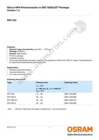 SFH 325-4-Z Datasheet Cover