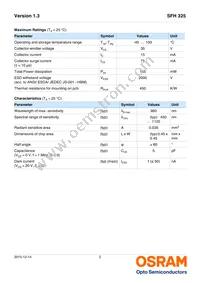 SFH 325-4-Z Datasheet Page 2