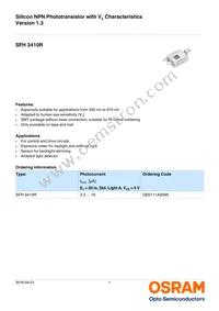 SFH 3410R Datasheet Cover