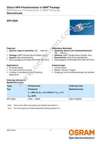 SFH 3500-Z Datasheet Cover