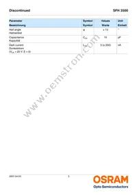 SFH 3500-Z Datasheet Page 3