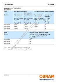 SFH 3500-Z Datasheet Page 4