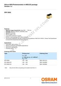 SFH 3605-2/3-Z Datasheet Cover