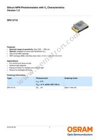 SFH 3716 Datasheet Cover