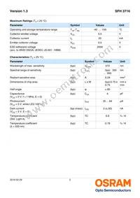 SFH 3716 Datasheet Page 2