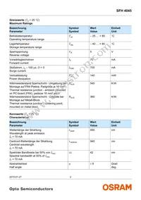 SFH 4045 Datasheet Page 2