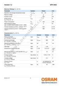 SFH 4052 Datasheet Page 2