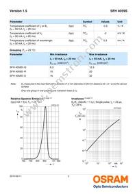 SFH 4059S-RS Datasheet Page 3